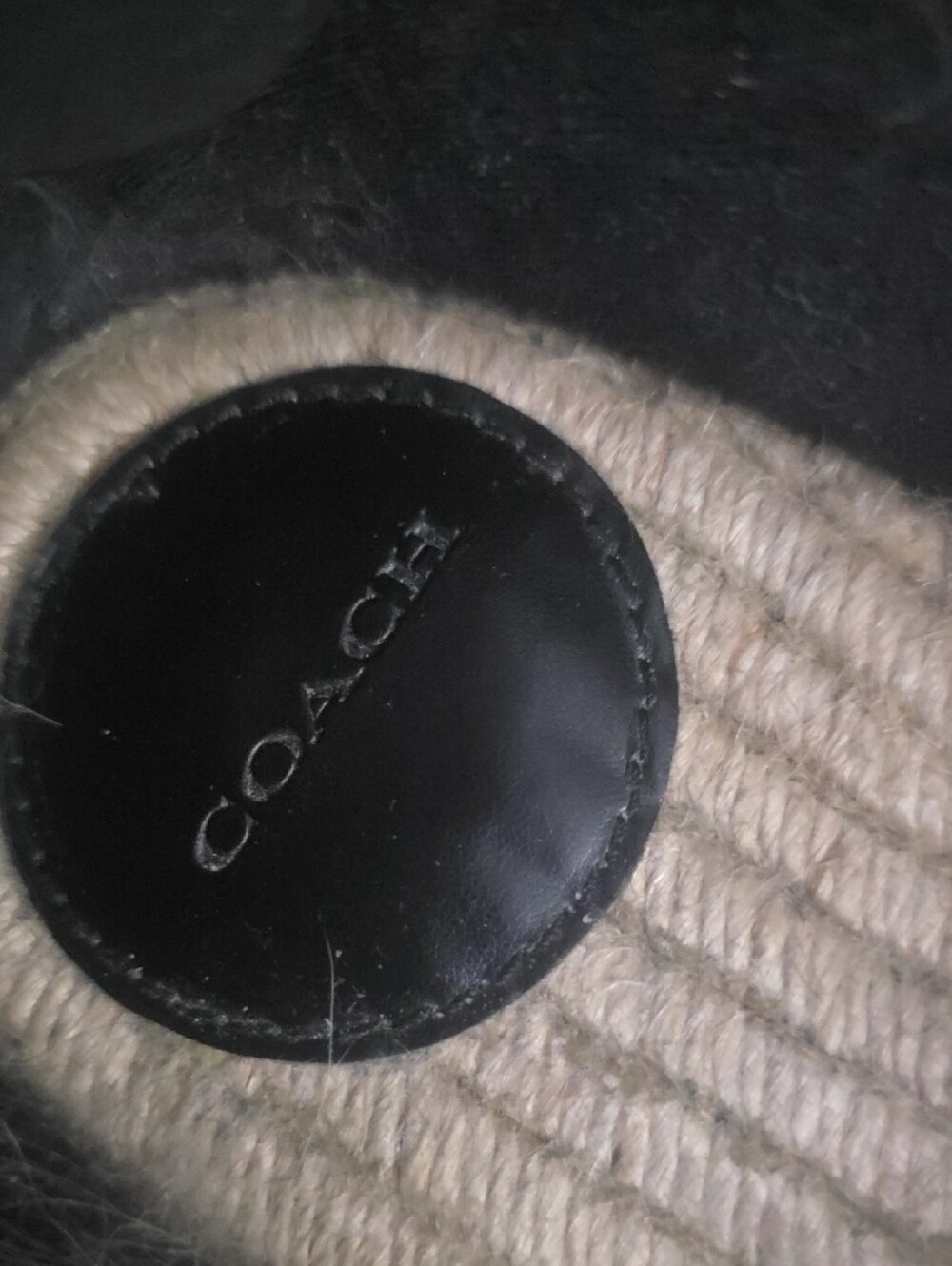 Coach Black Signature Canvas Espadrille Slip-Ons - Picture 2 of 2